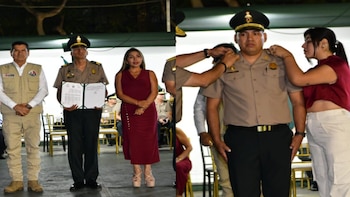 Cinco suboficiales de la Policía Nacional del Perú son ascendidos por actos de valor en operativos de alto riesgo - Créditos: Mininter.