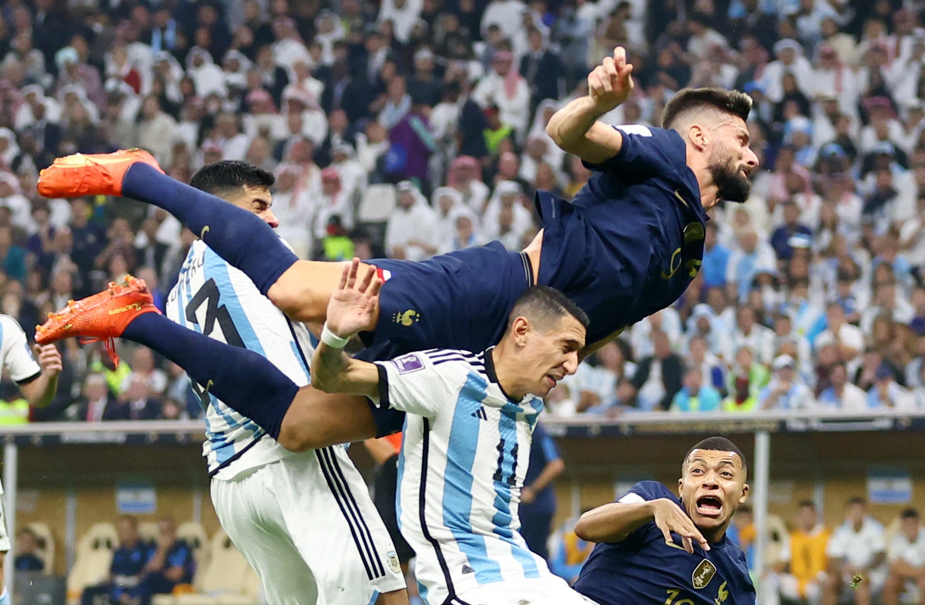 Olivier Giroud destaca la mentalidad y el 'instinto de campeón' de la selección argentina tras sus recientes triunfos internacionales (REUTERS/Hannah Mckay)