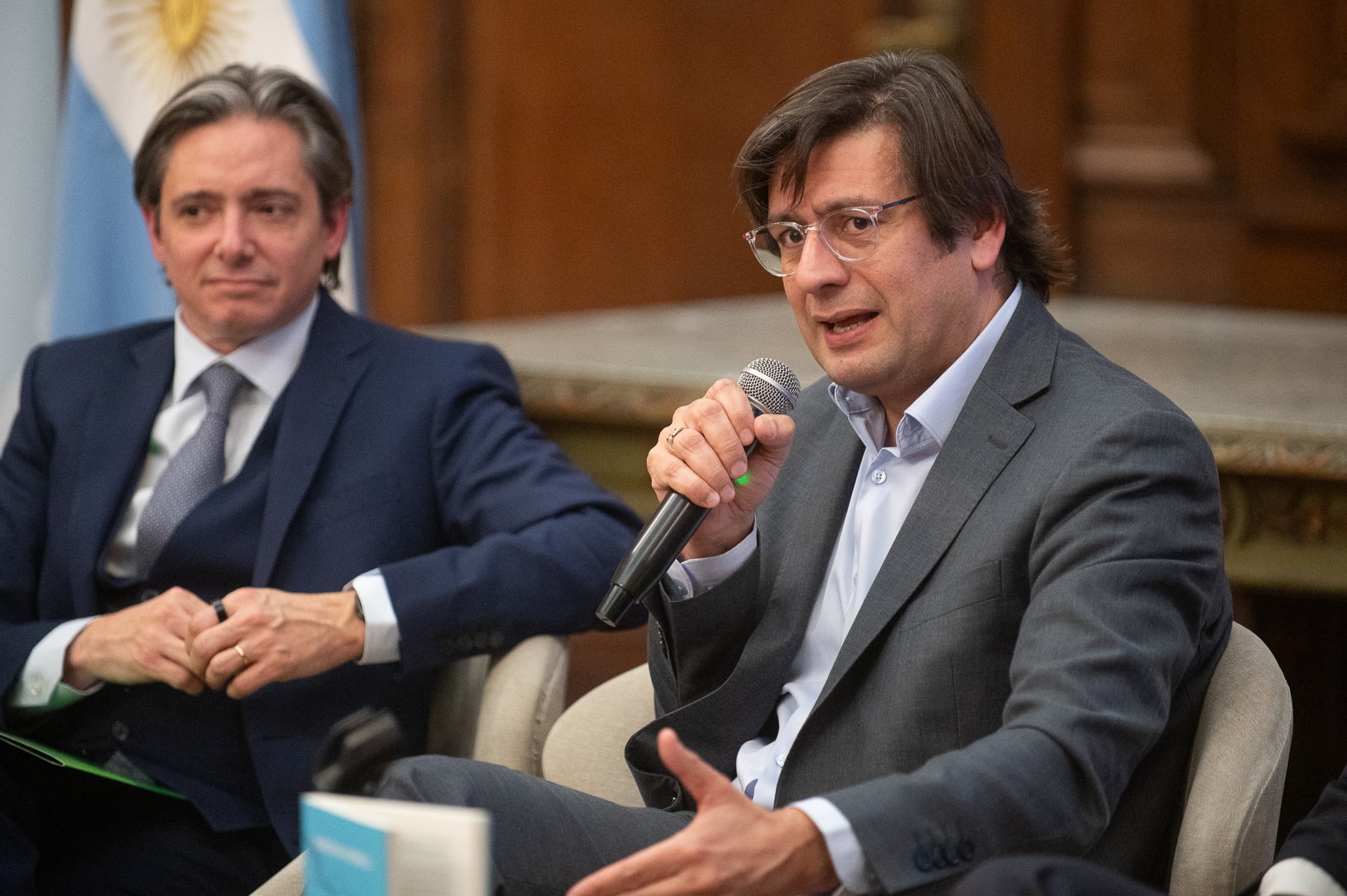 Christian Asinelli y el legislador porteño Alejandro Grillo