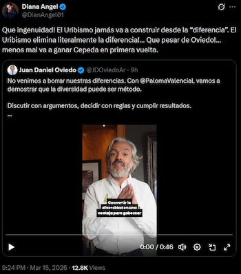 Diana Ángel arremetió contra Juan