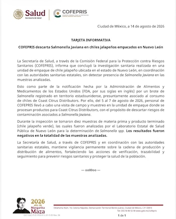 Comunicado Oficial.