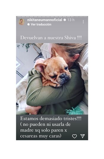 La modelo se mostró muy