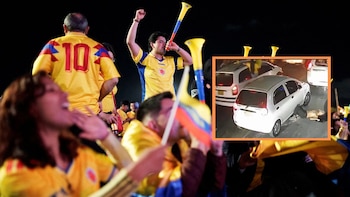 Video: mujer que festejaba el triunfo de Colombia ante Ghaba y se quitó el brasier cayó de un carro en movimiento en Armenia