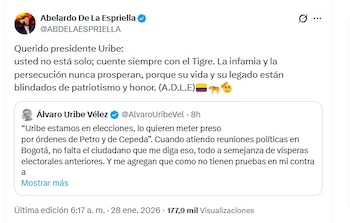 De la Espriella salió a