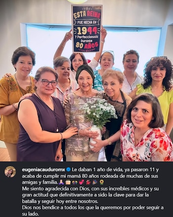 En 2024, Eugenia Cauduro compartió