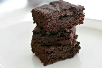 Brownie con zucchinis, por María