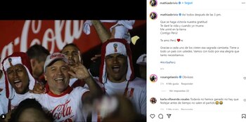 Mathías Brivio alienta a la