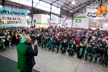 Alberto Fernández en Avellaneda