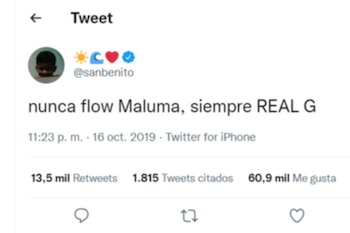 Bad Bunny en Twitter sobre