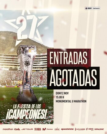 Entradas agotadas para asistir a