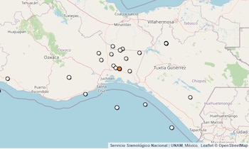 Temblor reportado en Oaxaca. (SSN)