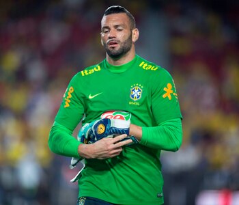El portero Ederson Moraes de la selección de Brasil. EFE/ Armando Arorizo/Archivo
