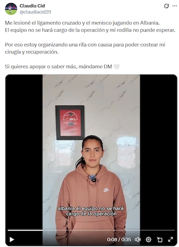 La jugadora compartió que el