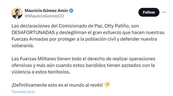 El congresista Mauricio Gómez Amín