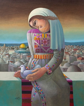 "Mujer con paloma" (2013), de