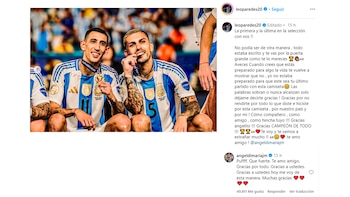 El posteo de Paredes a