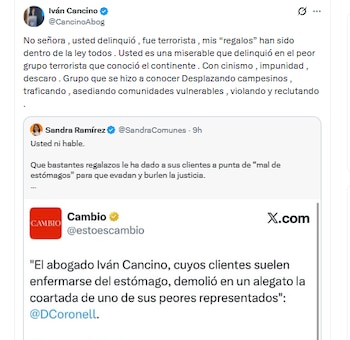 El abogado Iván Cancino tildó