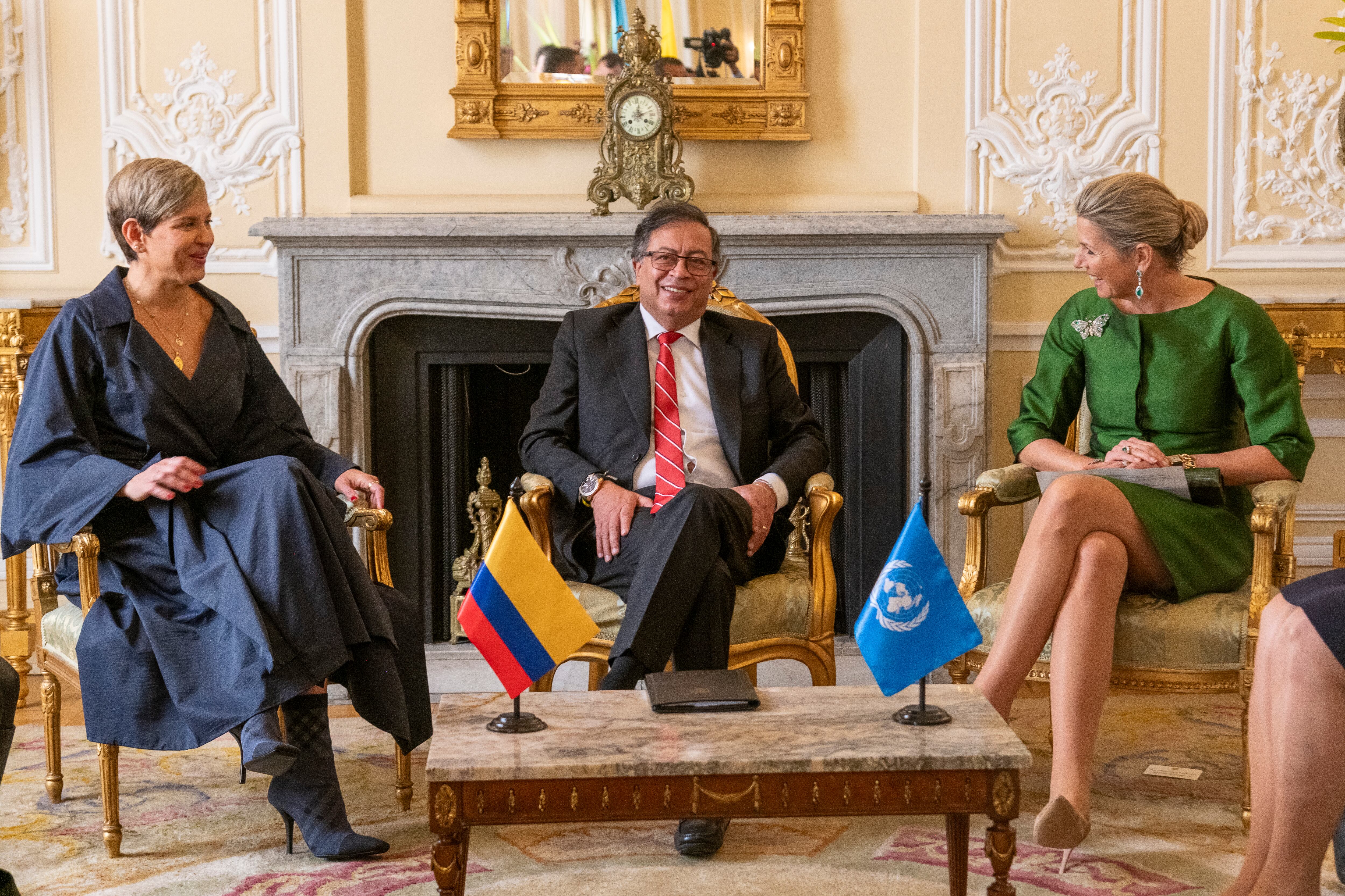 Verónica Alcocer ha hecho parte de eventos oficiales al lado del presidente Gustavo Petro - crédito César Carrión/Presidencia