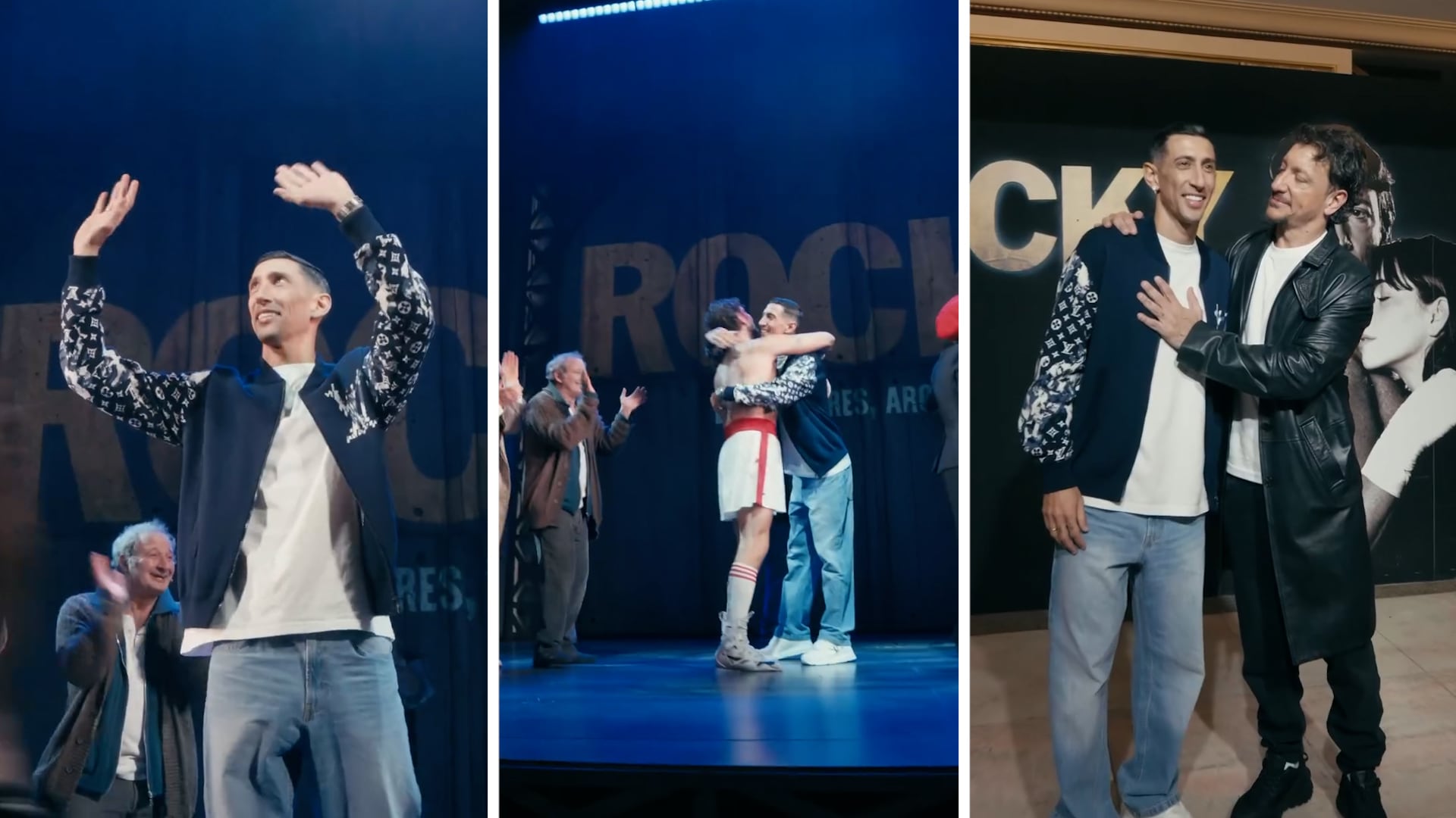 Ángel Di María fue a ver Rocky y se emocionó junto a Nico Vázquez: “Nunca hay que bajar los brazos”