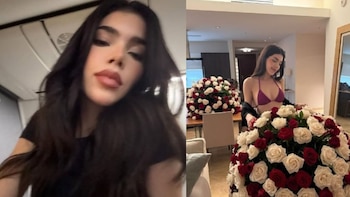 Kenia Os recibió ramos de