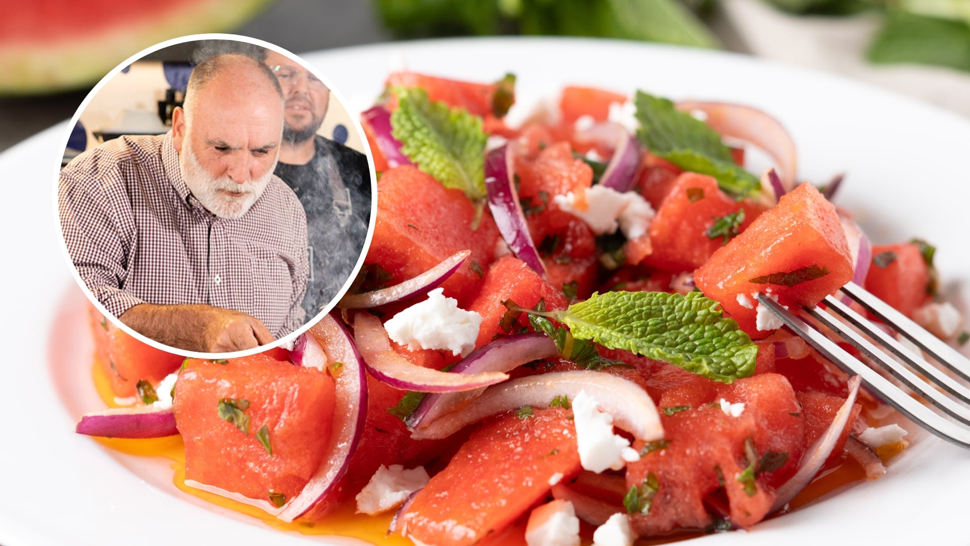 José Andrés, chef español: “Mi ensalada favorita de este verano lleva sandía, queso feta y aceitunas y la servimos en mi restaurante”
