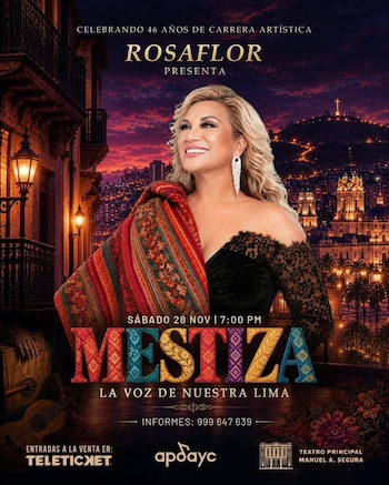 Rosaflor celebra 46 años de trayectoria con un recorrido por los ritmos del Perú en el Teatro Segura