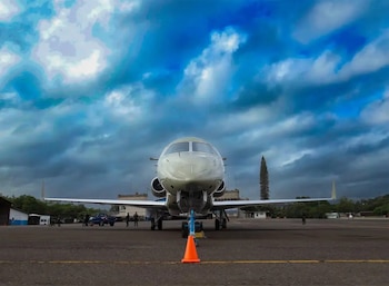 El Gobierno de Honduras adjudicó la venta del avión presidencial por más de 137.7 millones de lempiras. La empresa mexicana Thebe Ingeniería & Consultoría fue la única ofertante en la subasta internacional. (Foto: Proceso Digital)