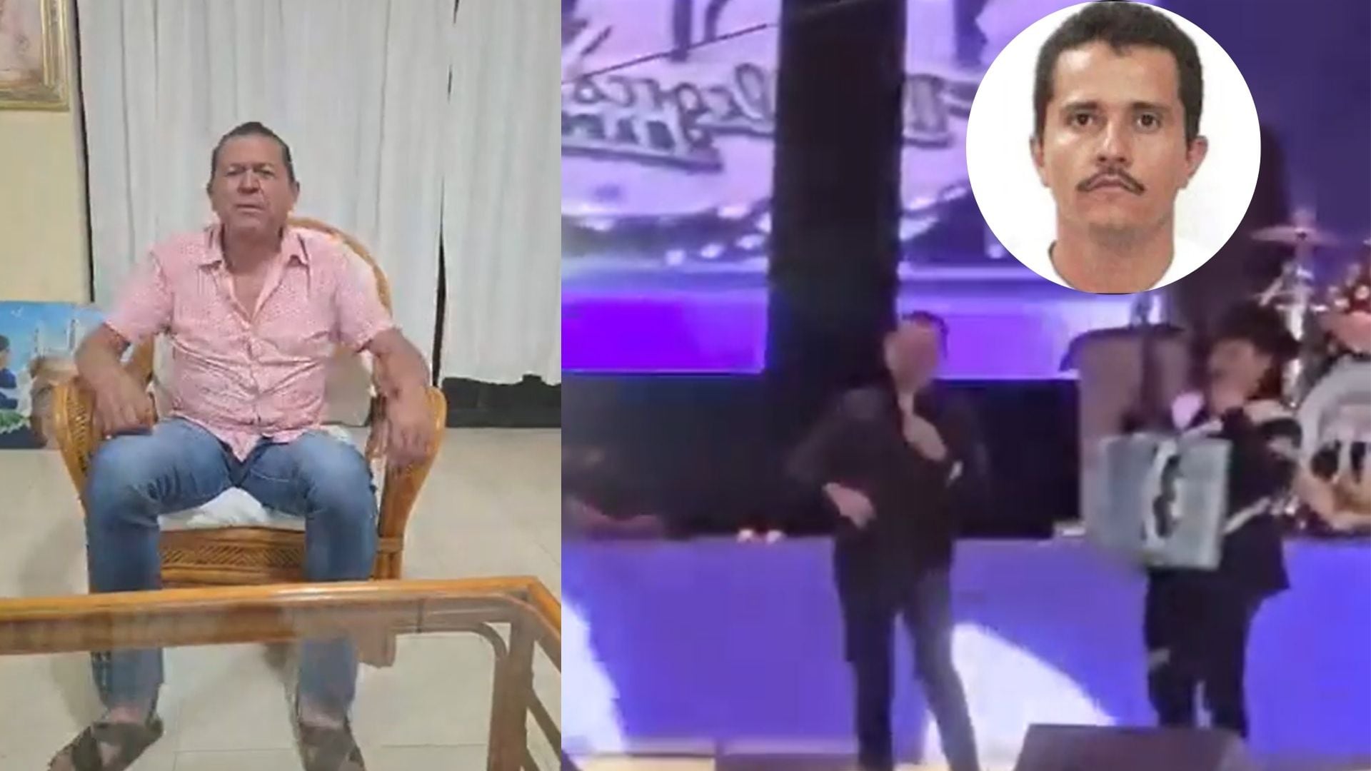 La polémica surgió cuando el empresario y político pidió a Los Alegres del Barranco cantar un corrido dedicado a Rubén Oseguera Cervantes. (Capturas de pantalla)