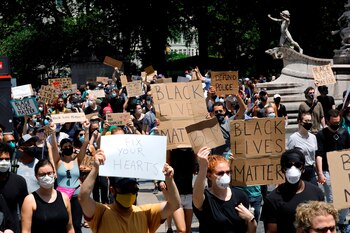 People march in protest at