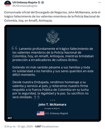 El comunicado público refuerza el