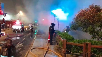 Incendio en la Costa Verde