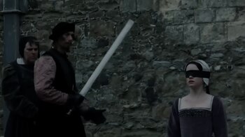 La dramatización incluye un verdugo