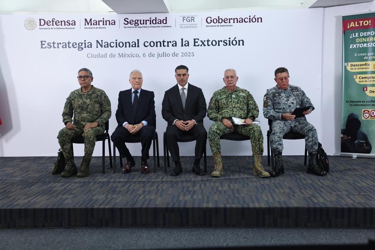 Gabinete de Seguridad coordina estrategia nacional con fiscalías y gobiernos estatales.(@OHarfuch)