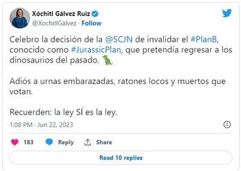 La senadora del PAN celebró