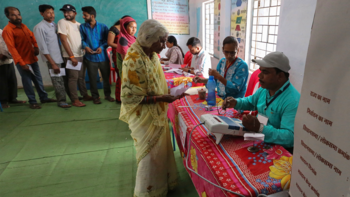 Una de las filas para