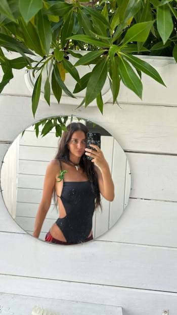 La modelo Zaira Nara, que