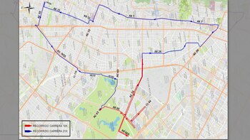 Recorrido de la carreras 21k