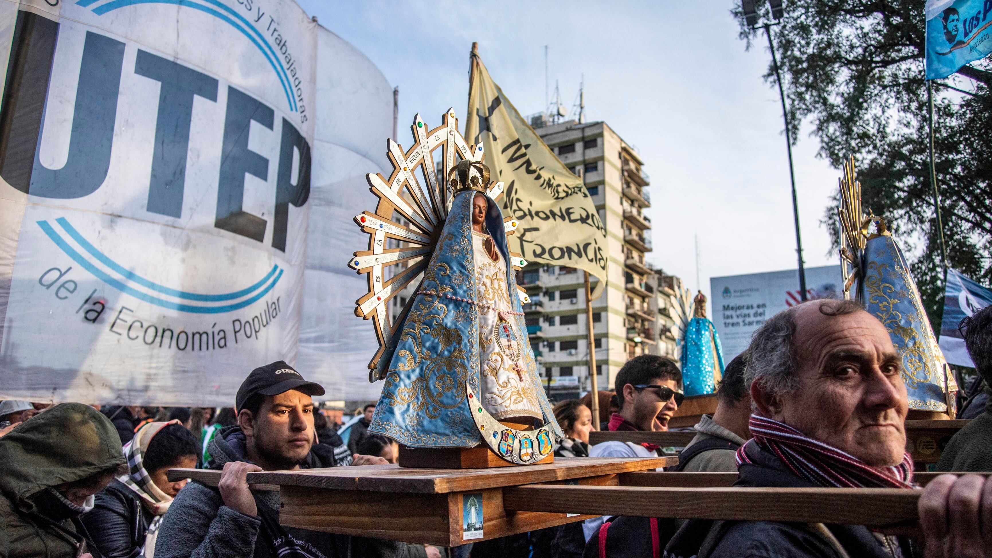 La marcha terminará a las 14 en Plaza de Mayo (Foto: NA/Daniel Vides)