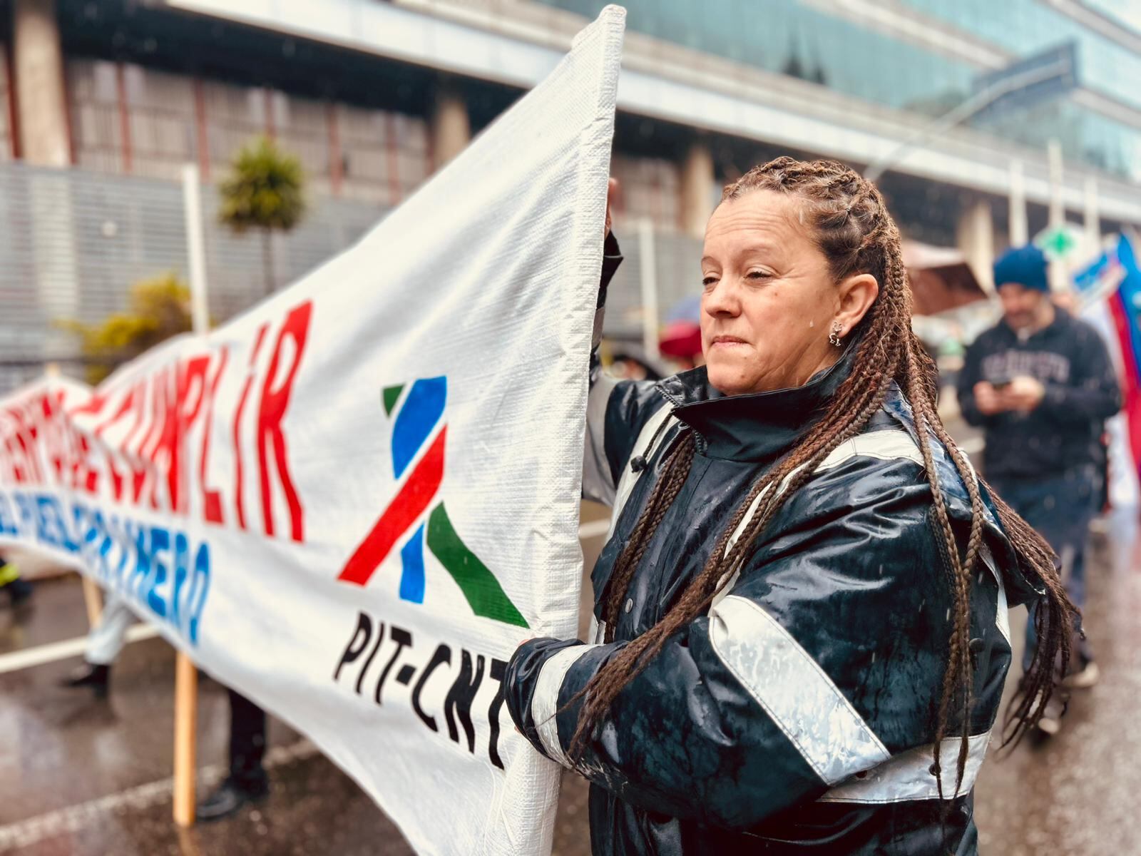 El PIT-CNT organizó un paro contra la administración de Yamandú Orsi (PIT-CNT)