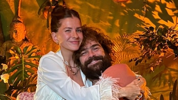 Peter Lanzani fue al cumpleaños