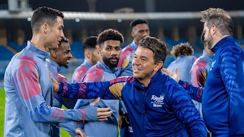 Marcelo Gallardo dirigió a Cristiano