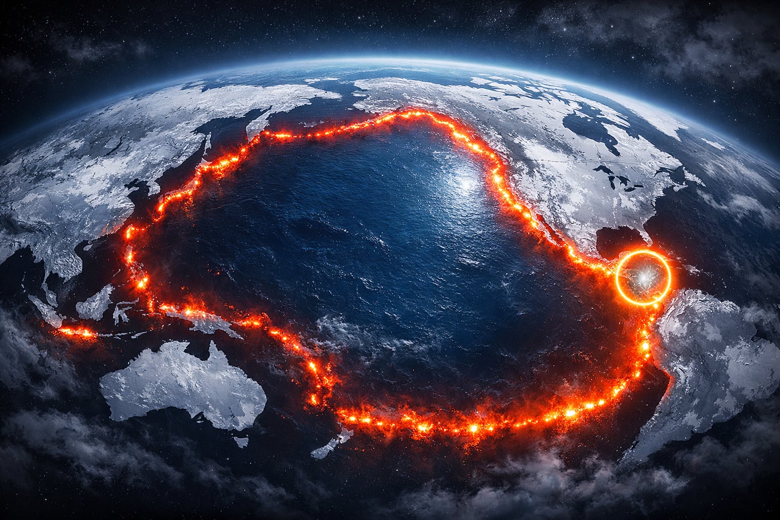 Filipinas se ubica en el denominado “Cinturón de Fuego del Pacífico”, una extensa franja geológica que rodea el océano Pacífico y concentra cerca del 90% de la actividad sísmica mundial (Imagen Ilustrativa Infobae)
