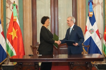 Ambos países acuerdan consultas políticas periódicas de alto nivel para abordar seguridad regional, cambio climático y resiliencia económica./ (Ministerio de Relaciones Exteriores de República Dominicana)
