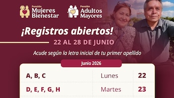 Calendario oficial para registros a las Pensiones del Bienestar 2026: cómo se inscriben las beneficiarias letra por letra en junio