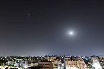 La interceptación de un misil,