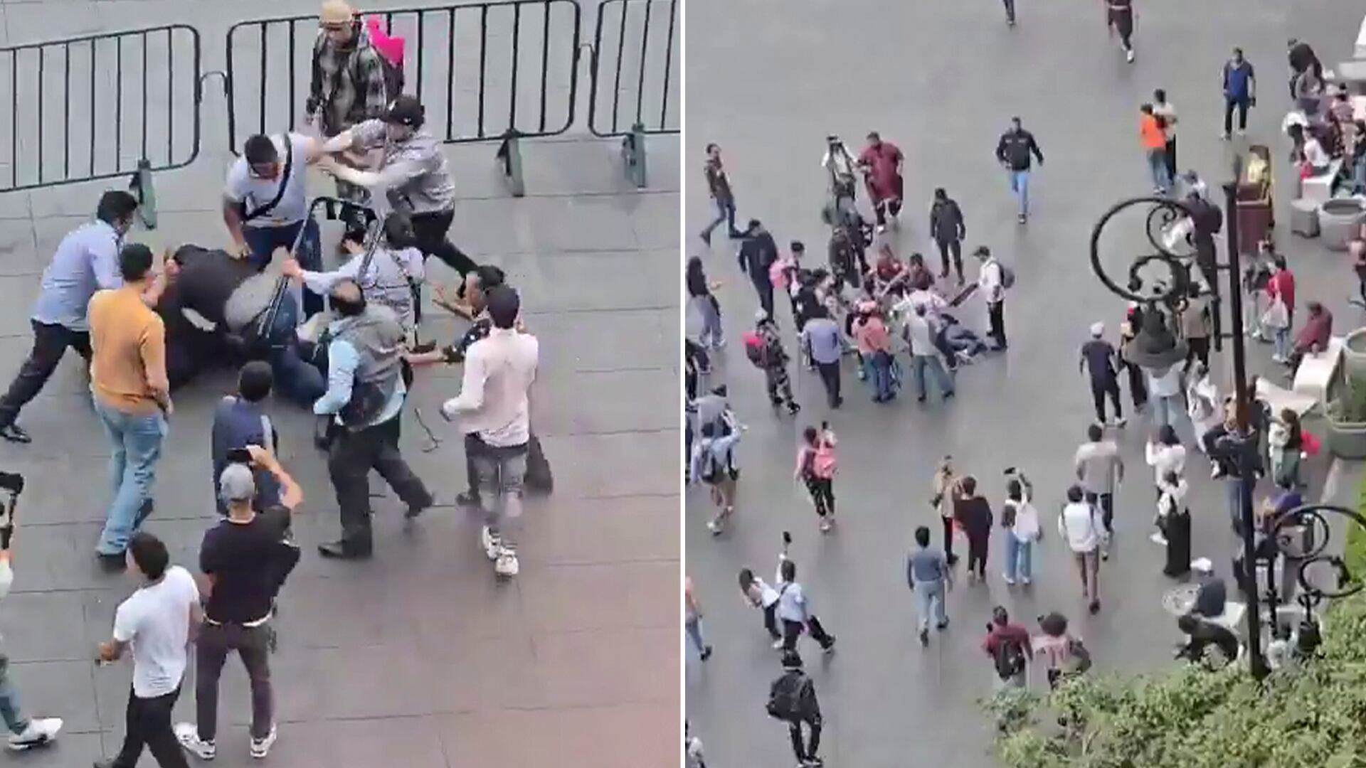 Los comerciantes agredieron en grupo a trabajadores de la CDMX.
X