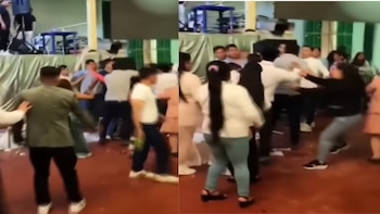 Padres protagonizan violento enfrentamiento durante