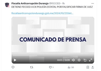 Las autoridades informaron la captura