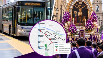 Plan de desvíos del Metropolitano por la procesión del Señor de los Milagros este 18 de octubre: así cambiará su ruta
