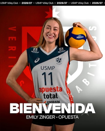 San Martín le dio la bienvenida a Emily Zinger.